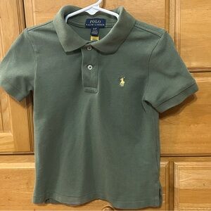 Polo Ralph Lauren Boy’s Olive Green Polo w/Yellow Polo Pony Size 3/3T